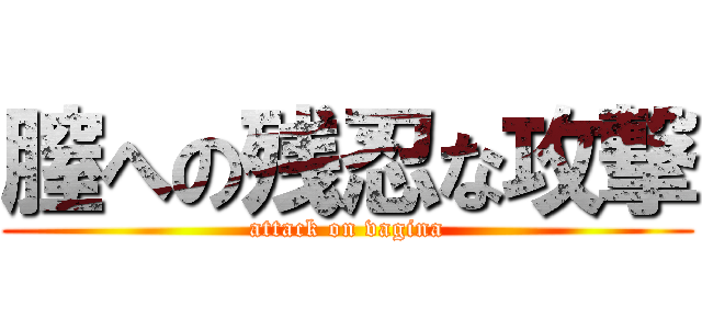 膣への残忍な攻撃 (attack on vagina)