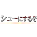 シューにするぞ ()