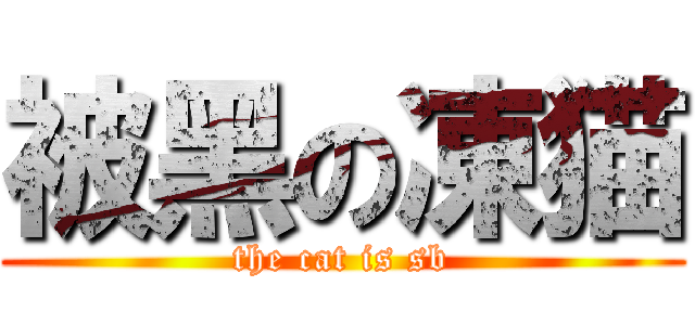 被黑の凍猫 (the cat is sb)