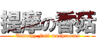 提摩の香菇 (Timothy Full mushrooms)