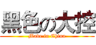 黑色の大控 (Made in China)