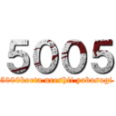 ５００５ (5000koeta ureshii yabasugi)