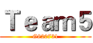 Ｔｅａｍ５ (G820731)