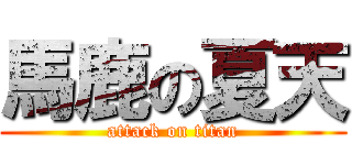 馬鹿の夏天 (attack on titan)