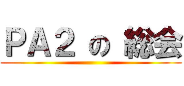 ＰＡ２ の 総会 ()