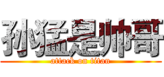 孙猛是帅哥 (attack on titan)