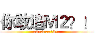 你敢追Ｍ２？！ (attack on titan)