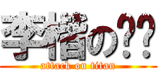 李楷の莛婕 (attack on titan)