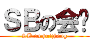 ＳＢの会长 (SB on huizhang)