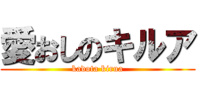愛おしのキルア (kadota kirua)