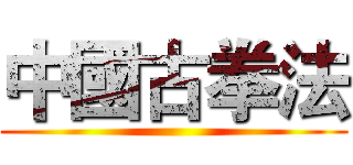 中國古拳法 ()