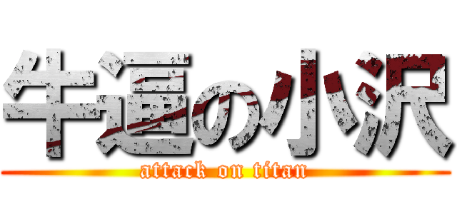 牛逼の小沢 (attack on titan)