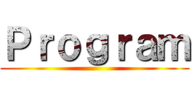 Ｐｒｏｇｒａｍ ()