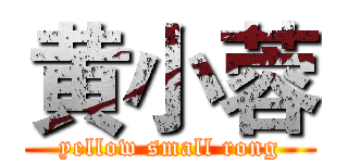 黄小蓉 (yellow small rong)