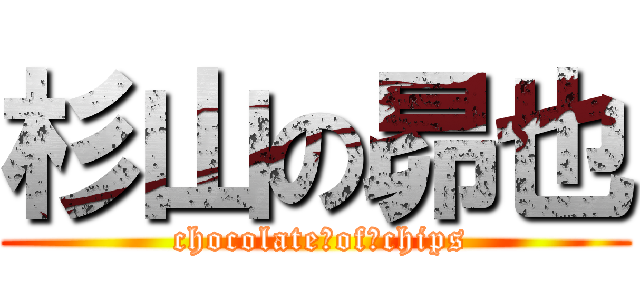杉山の昴也 ( chocolate　of　chips)