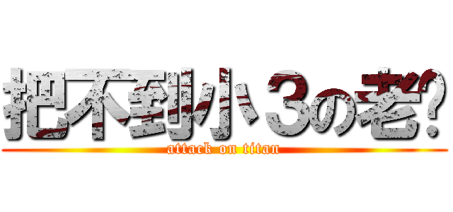 把不到小３の老褲 (attack on titan)