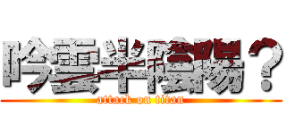 吟雲半陰陽？ (attack on titan)