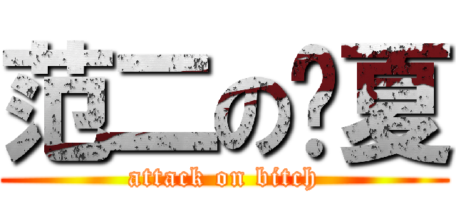 范二の宁夏 (attack on bitch)