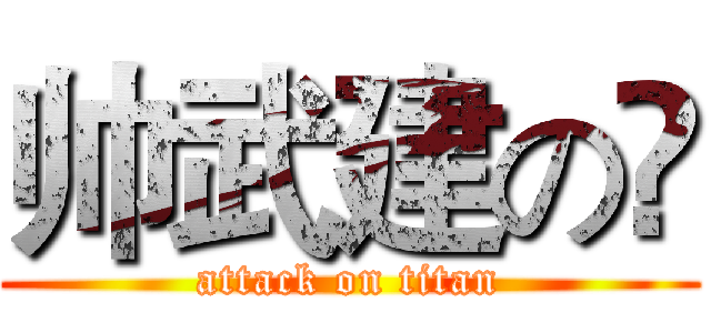 帅武建の👊 (attack on titan)