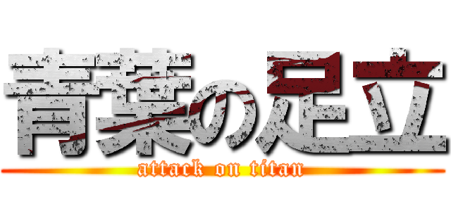 青葉の足立 (attack on titan)