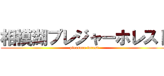 相模湖プレジャーホレスト (pleasure forest)