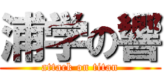 浦学の響 (attack on titan)