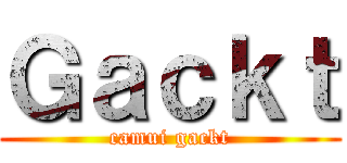 Ｇａｃｋｔ (camui gackt)