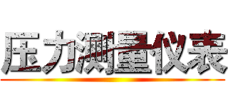 压力测量仪表 ()