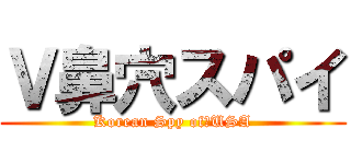 Ｖ鼻穴スパイ (Korean Spy of　USA)