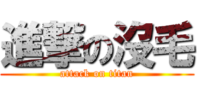 進撃の沒毛 (attack on titan)