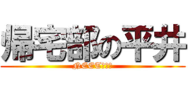 帰宅部の平井 (NEET＆暇人)