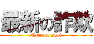 最新の詐欺 (New on sagi)