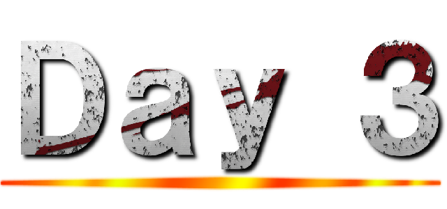Ｄａｙ ３ ()