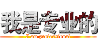 我是专业的 (I am professional)