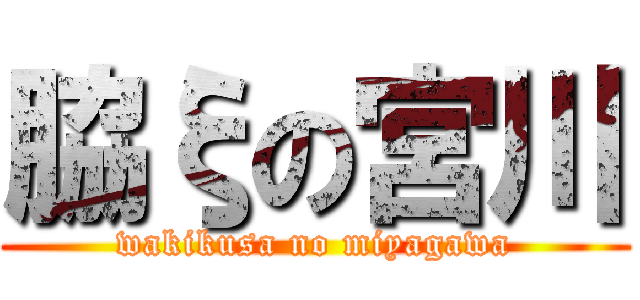 脇ξの宮川 (wakikusa no miyagawa)