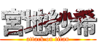 宮地紗希 (attack on titan)