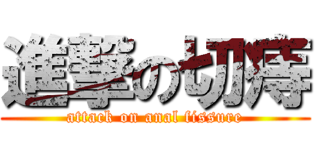 進撃の切痔 (attack on anal fissure)