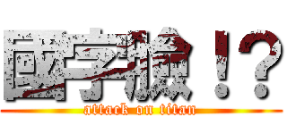 國字臉！？ (attack on titan)