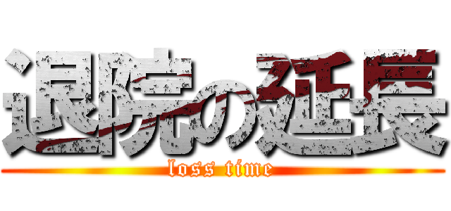 退院の延長 (loss time)