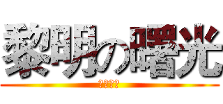 黎明の曙光 (走向黄昏)