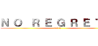 Ｎ Ｏ  Ｒ Ｅ Ｇ Ｒ Ｅ Ｔ Ｓ (part 2)