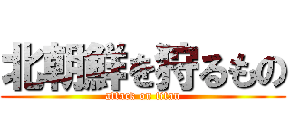 北朝鮮を狩るもの (attack on titan)