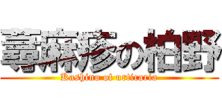 蕁麻疹の柏野 (Kashino of urticaria)