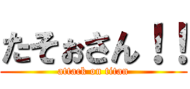 たそぉさん！！ (attack on titan)