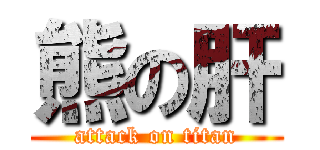 熊の肝 (attack on titan)