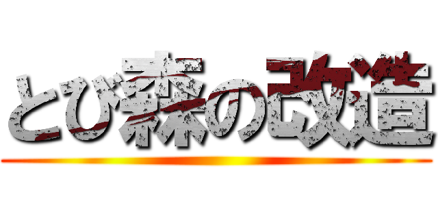 とび森の改造 ()