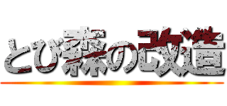 とび森の改造 ()