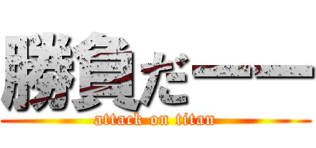 勝負だーー (attack on titan)