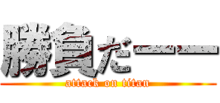 勝負だーー (attack on titan)