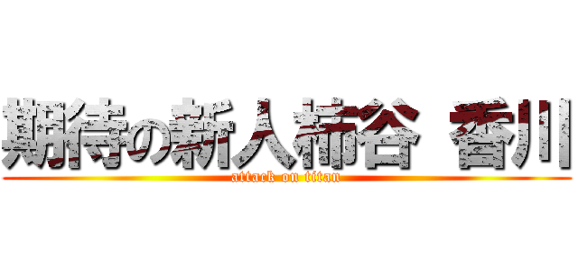 期待の新人柿谷 香川 (attack on titan)